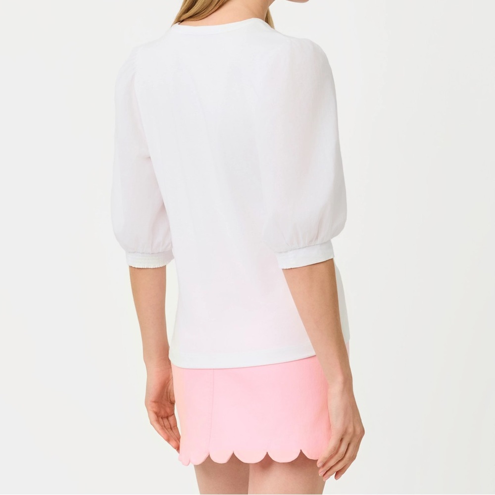 LILLY PULITZER Robson Knit Top Shirt Resort White Size Medium - Picture 3 of 16